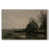 Toile naturelle avec cadre flottant