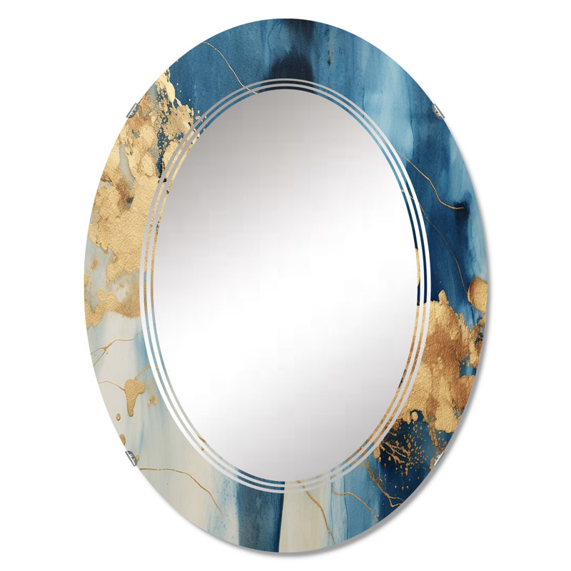 Craco - Miroir mural moderne ovale, 30 po x 20 po