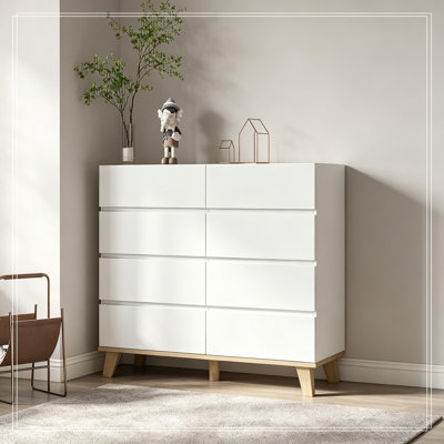 Storage Chest with 8 Drawers and sturdy wooden legs