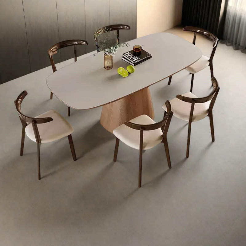Nordic modern style dining table, 29.53"H x 70.87"L x 35.43"W