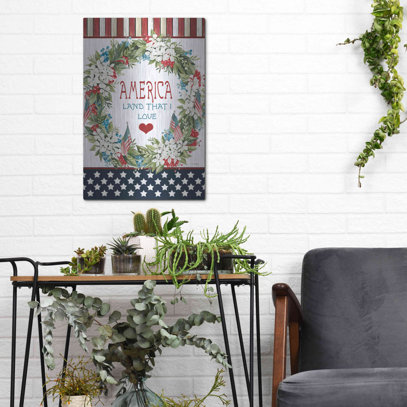 «Land That I Love» par Cindy Jacobs, H 16 po x l 12 po