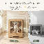 Mobilier moderne pour cage de chien, table d'appoint en bois pour petits chiens avec prise de courant, table de bout pour cage d'animal, armoire pour chenil d'intérieur
