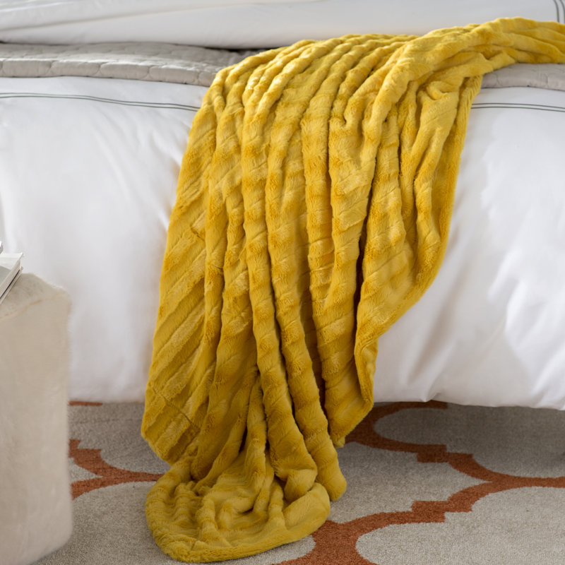 Throw Blanket, Chocolate, 152.4cm W x 203.2cm L