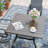 4-Person Square Patio Dining Set With 360°Swivel PVC-coated polyester Chairs-981686008