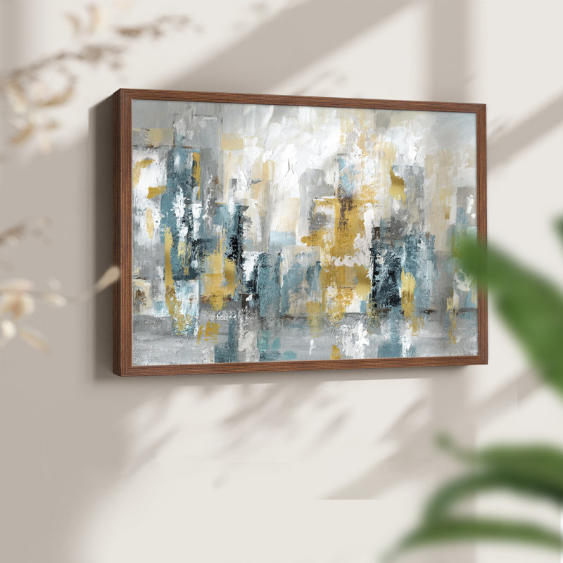 City Views II -Framed Print - Restickable, Walnut, 22" H x 28" W