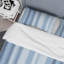 Motif à rayures bleues - Ensemble de housse de couette abstrait - Microfibre de polyester-1676091796