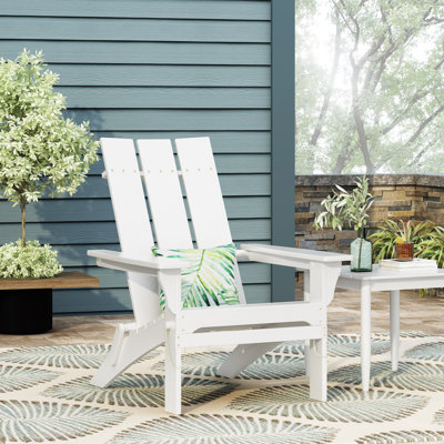 Damione Acacia Foldable Outdoor Adirondack Chair