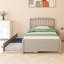 Cadre de lit plateforme 80 po x 42 po avec lit gigogne en bois-1111130888
