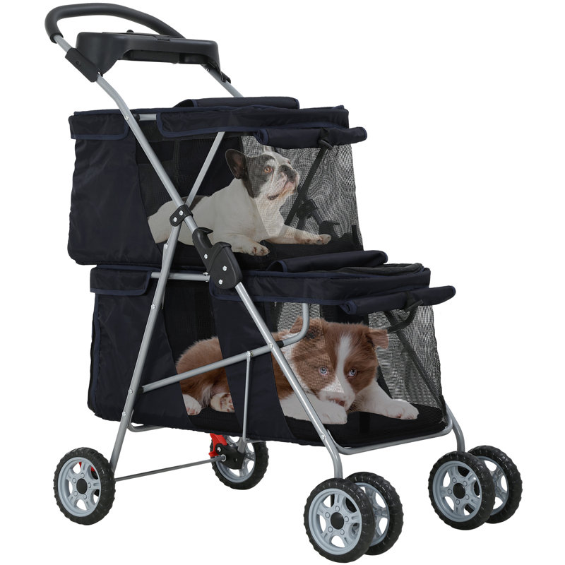Foldable Pet Jogger Stroller, Black