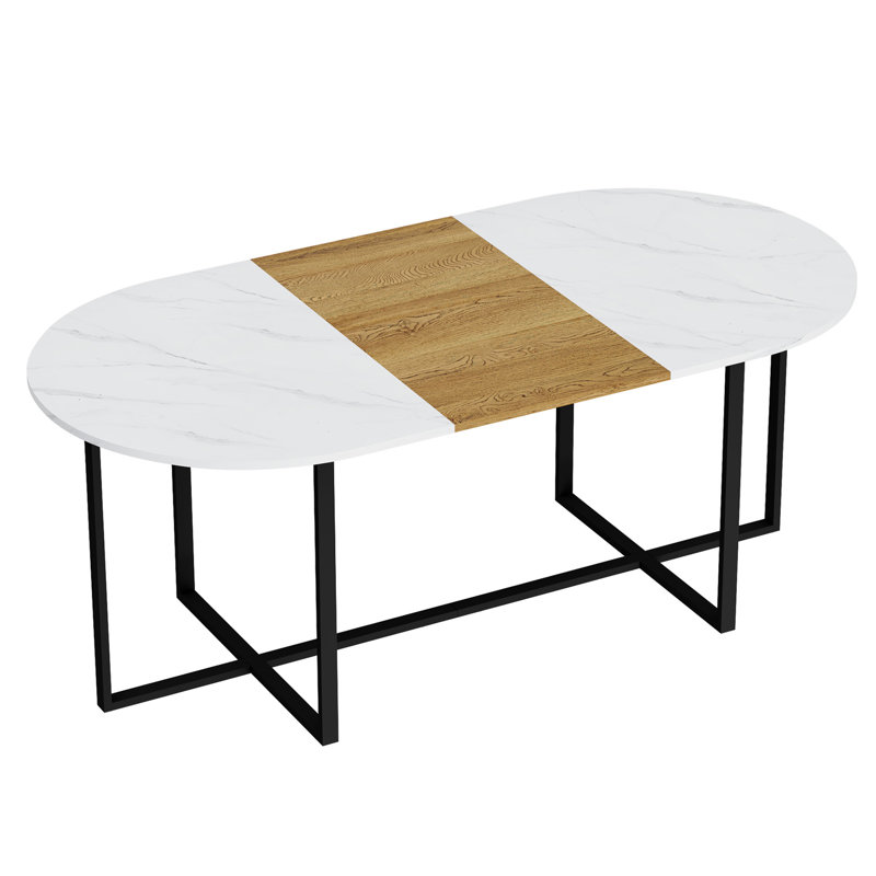 Table de salle à manger, Blanc, bois