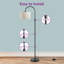 Lampe sur pied arquée 61,8 po Nantwich-62142684