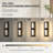 Modern Black LED Wall Sconce, Dimmable LED Wall Light, 3000K Warm White Acrylic Shade