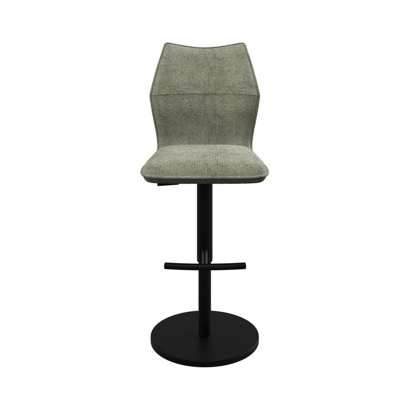 Lusso Fabric Bar Stool, Green
