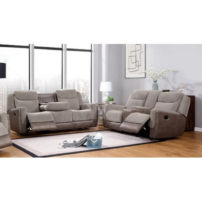 Ensemble 2 pièces inclinable contemporain brun Horley