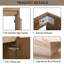 Meuble-lavabo avec lavabo et support de rangement pour petite salle de bain