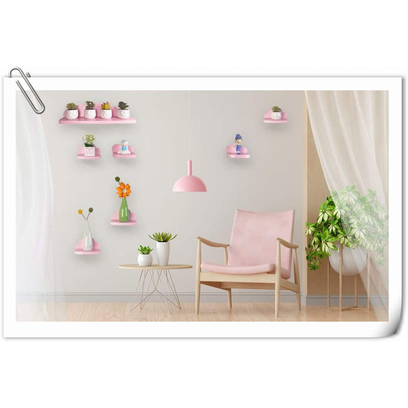 Campball 7 Piece Acrylic Bracket Shelf