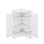 Armoire de rangement triangulaire avec 3 tablettes réglables-113930264