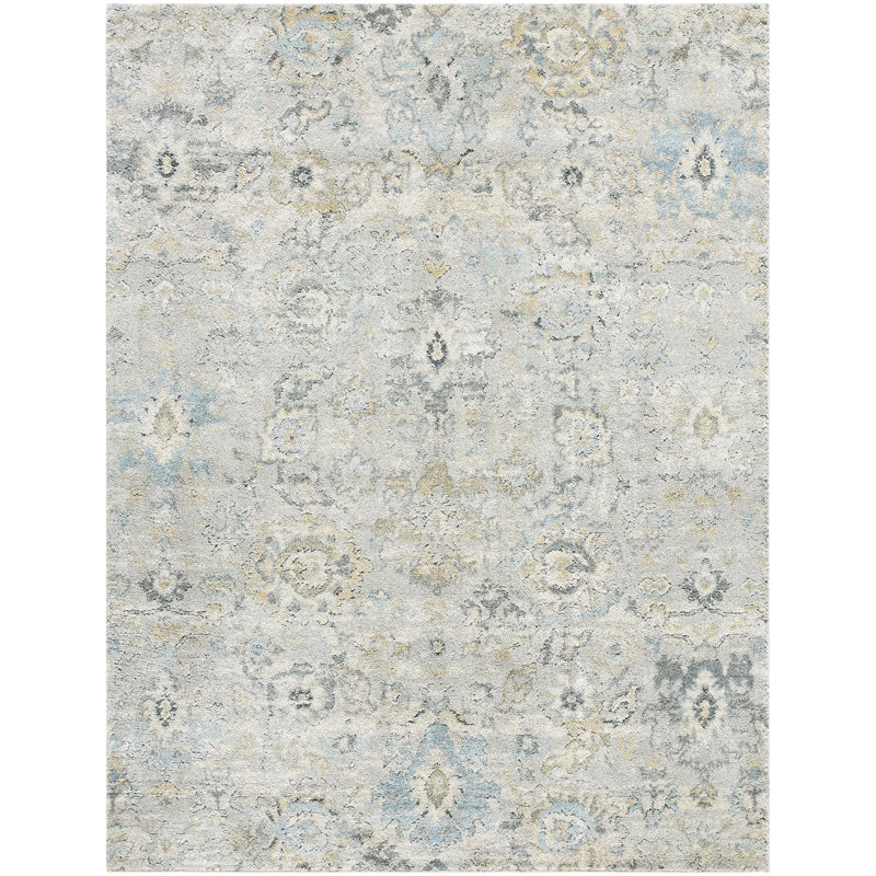 Amaurion Traditional Machine Woven Area Rug, Rectangle 6'7" x 9'2"