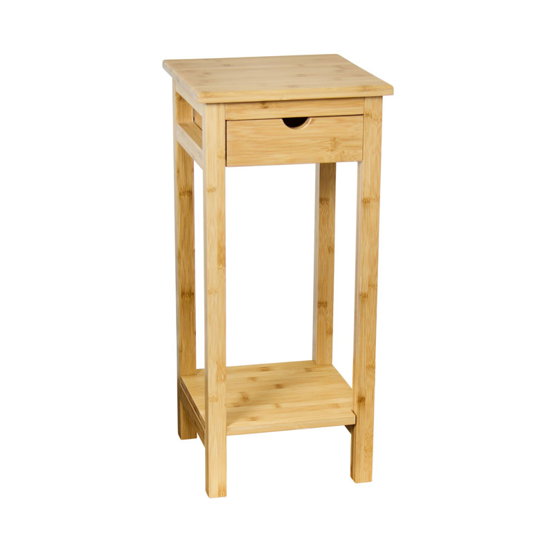 Alfie-Thomas Solid Wood End Table with Storage