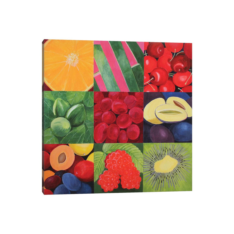 Fruit Medley by Toni Silber-Delerive - Wrapped Canvas Print, 93.98 cm H x 93.98 cm W x 3.175 cm D