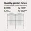 Vidaxl Garden Fence Powder-Coated Steel-116797820-116797821