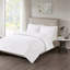 Ensemble de courtepointe réversible 3 pièces blanc double / grand-119922146-119922147