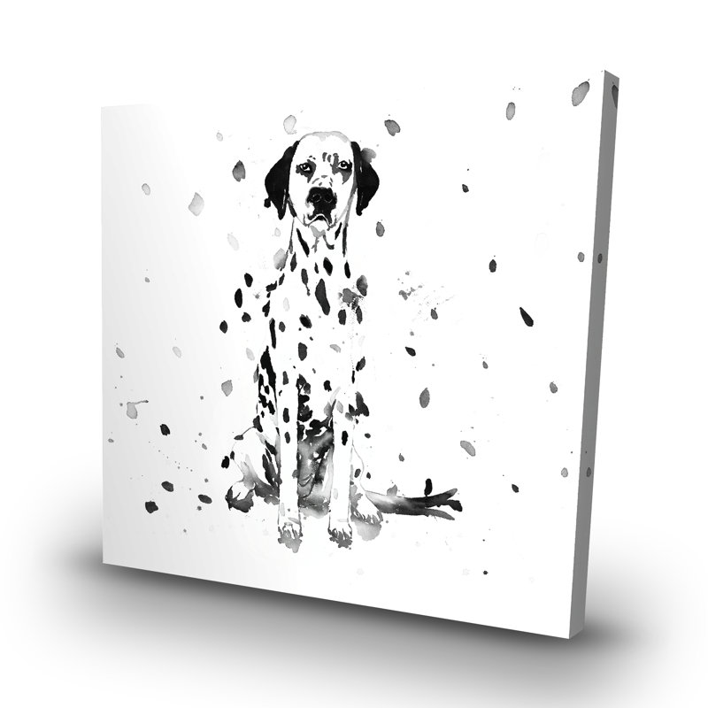 Dalmatian dog - 32"x32" art on canvas