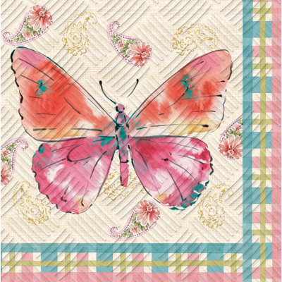 Serviettes en papier cocktail jetables Breitkoff