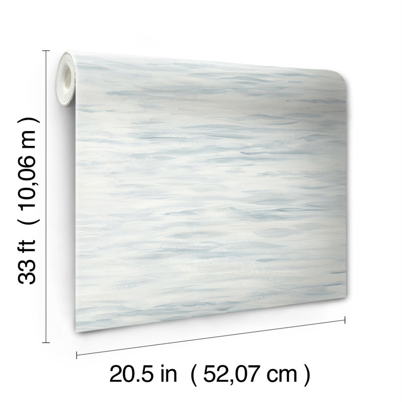 Rouleau de papier peint lisse L 33 po x l 20,5 po, Gris