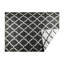 Tapis de couleur gris en coton panaché handwoven à tissage plat treillis Pettiford