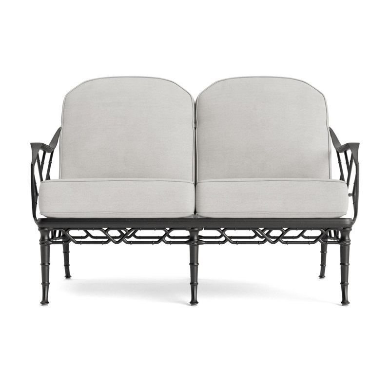 Calcutta Outdoor 2 - Seat Loveseat, Fusion Dove, Textured Pewter