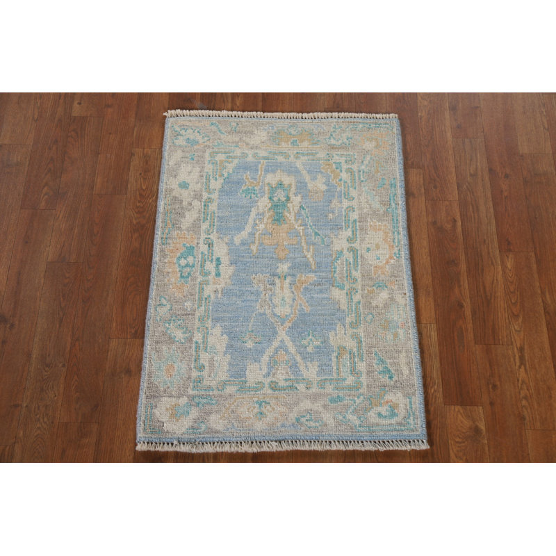 Tapis bleu Oushak