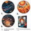 «Orange Turquoise Galactic Cosmic Universe», reproduction sur toile-196752826-196752827