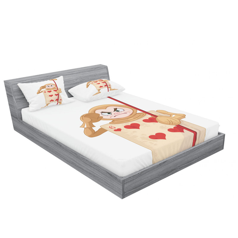 Microfiber Sheet Set, Queen Sheet + Fitted Sheet + 2 Pillowcases