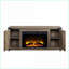 Fireplace TV Stand with Storage, 54.5” Rustic Oak | Oak | Primary Living Space