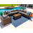 Yussuf Wicker 15 - Person Modular Patio Conversation Set with Cushions-95862792-95862793