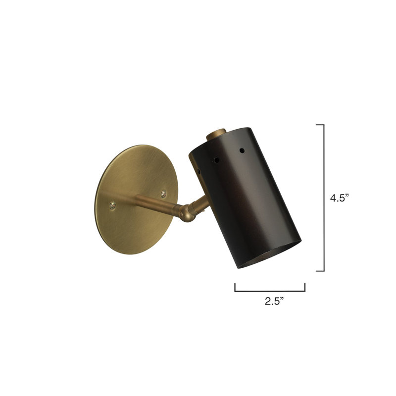 Milano 1 - Light Outdoor Armed Sconce, Oiled Bronze