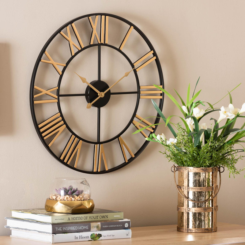 Bruning Metal Wall Clock