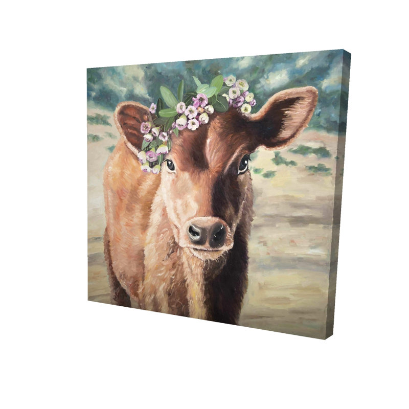 Mignonne toile de vache jersey | Décoration rustique d'animaux de ferme