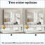 Armoire à pharmacie avec miroir pour salle de bain, miroir de salle de bain mural avec rangement, tablettes réglables, cadre en aluminium, fixation en surface