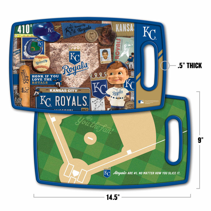 MLB Retro Series Cutting Board, Kansas City Royals