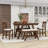 Damu 6 - Piece Dining Set, Dining Table with Storage Shelf and Bench and 4 Chairs-1664202796-1664202799