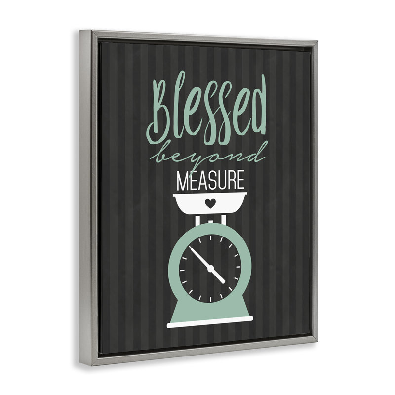 Cadre flottant Blessed, H 21 po x l 17 po, Cadre flottant gris lustré