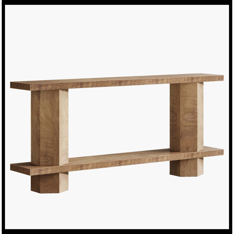 Console 71 po, canapé de couloir à 2 niveaux derrière le canapé