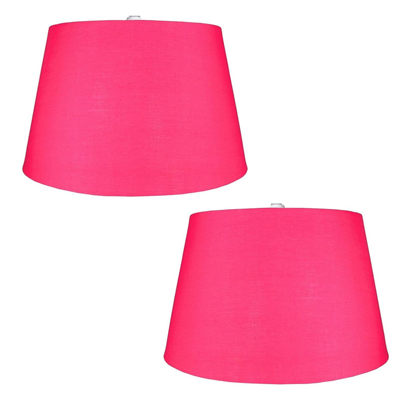 Talaina 25cm H Cotton Lamp Shade, Hot Pink