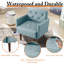 Fauteuil capitonné l 29,1 po Couey-1863226168