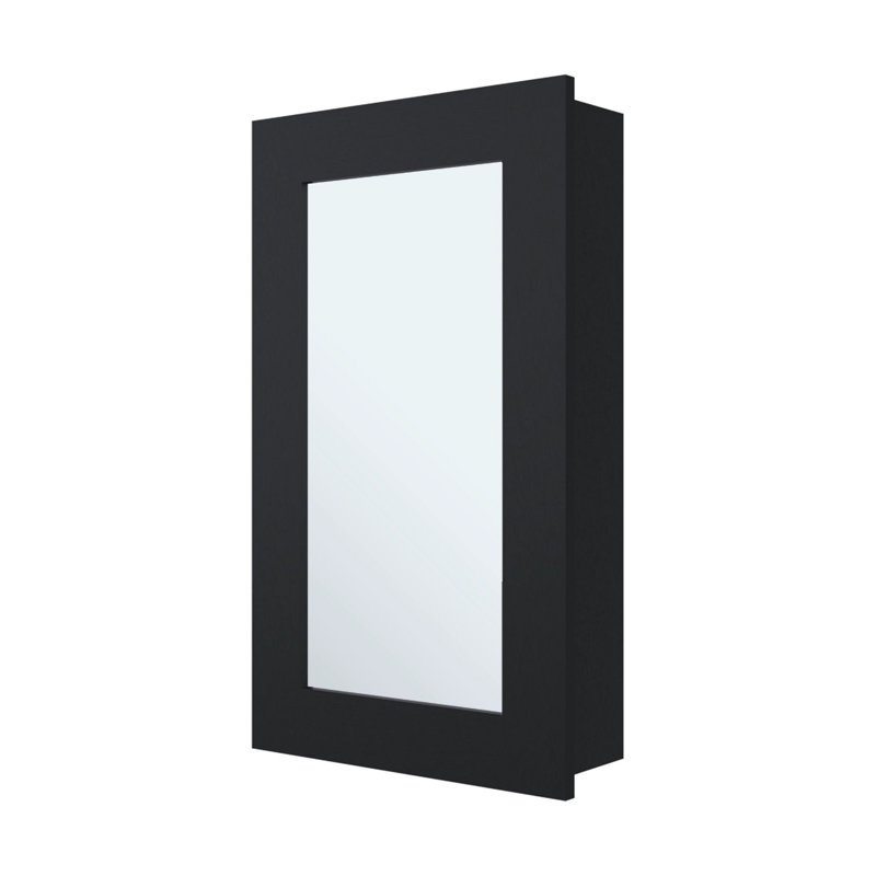 Pharmacie avec miroir inclus, Noir, noir, noir, noir