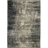 Rapture Contemporary Kindred Beige Gray/Charcoal Gray Area Rug