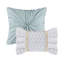 Édredon 5 pièces à motif de seersucker pour lit très grand / très grand - Imprimé floral bleu jaune / blanc avec coussins en microfibre-117061459