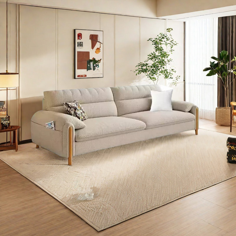 Canapé en tissu Log, 3, H 36,22 po x l 78,74 po x P 38,58 po